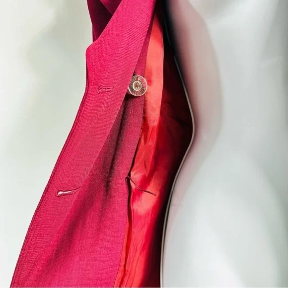 Vintage Lily & Taylor New York & Paris Women’s Sz 14 Pink Trench Coat - Picture 16 of 16